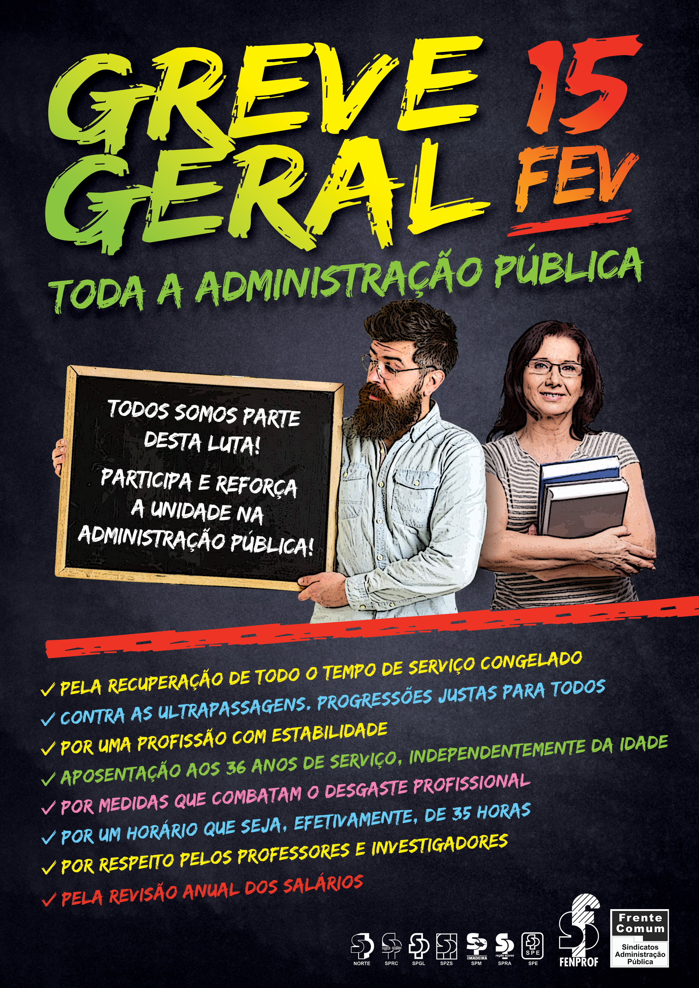 SPN Greve Geral da Administração Pública encerra mais de 90 dos